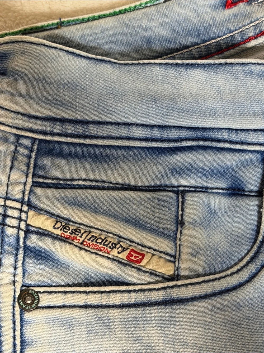 Diesel Industry 1978 light stone washed jeans 👖